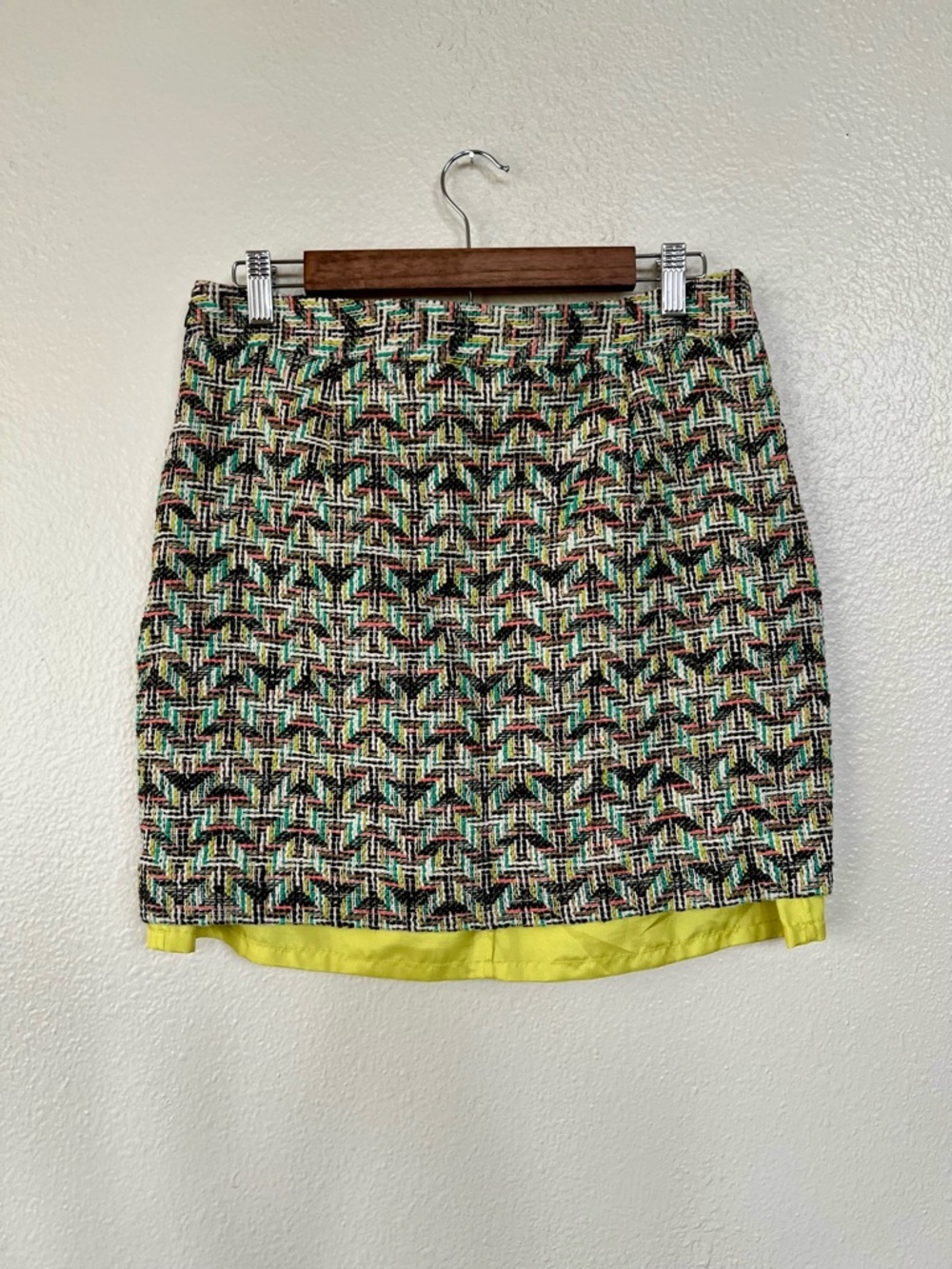Kate Spade Multicolor Tweed Mini Skirt size 14